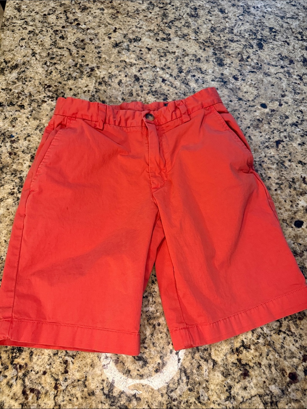 Vineyard Vines Bright Coral Flat-Front Men's Shorts